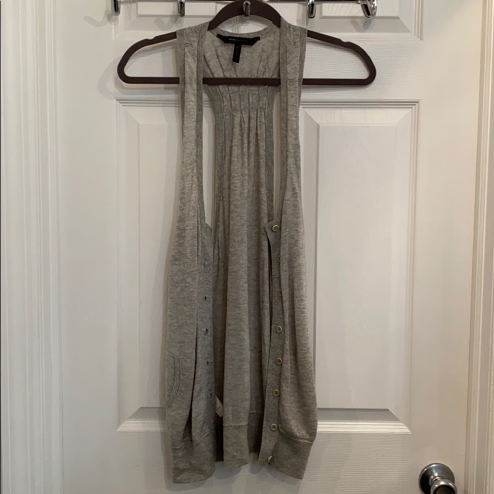 BCBGMAXAZRIA Sleeveless Button Top